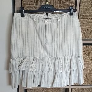 Vintage stripe linen skirt